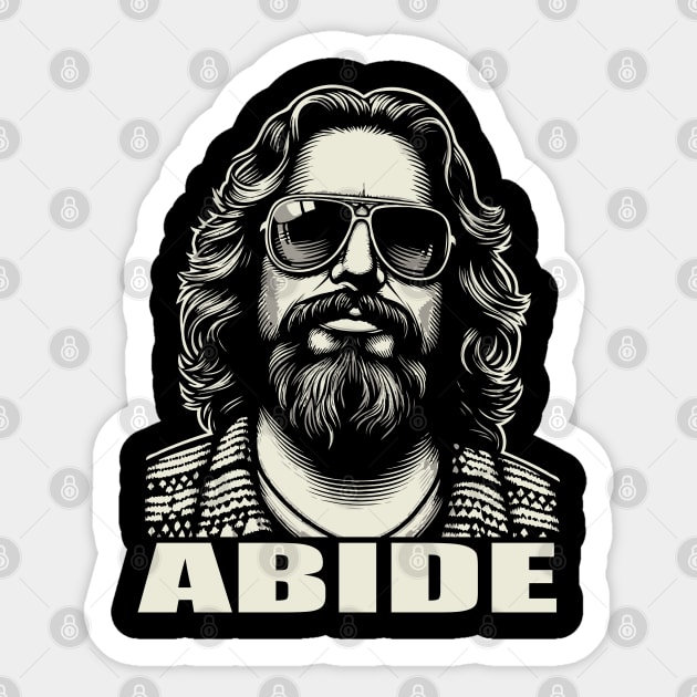 Abide / The Big Lebowski Sticker by Trendsdk